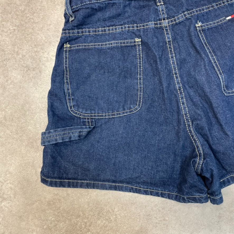 Tommy Girl Denim Shorts Womens Jorts USA Baggy 90s Vintage Bottoms, Blue 32" image 9