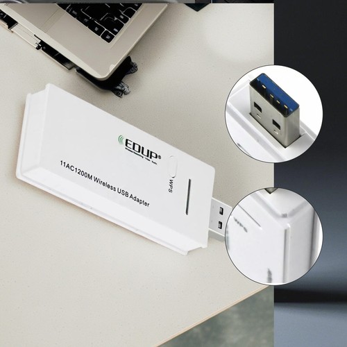 EDUP EP-AC1601 802.11 AC 1200Mbps 2.4G/5.8G Dual Band Wireless USB Wifi Adaptr2 - 第 5/14 張圖片