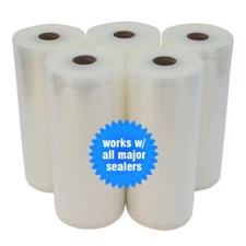 5 Huge 8 X 50 Food & Storage Vacuum Sealer Rolls! Great Money Saver!
