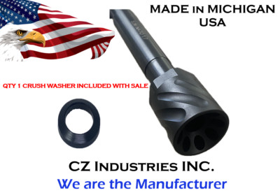 NEW! BLACK 7075 Aluminum Compact Low Concussion 1/2x28 Muzzle Brake Compensator