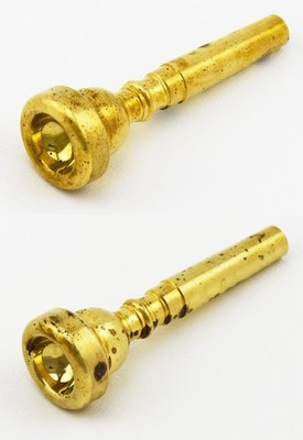 TWO DISCOUNTED Brass Vincent Bach 1 1/2C Pro Unplated Trumpet Mouthpieces 1.5C
