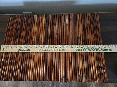 Bamboo rectangular table mats set of 4 - 20” x 14” Excellent Condition ...