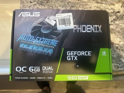 ASUS Phoenix NVIDIA GeForce GTX 1660 Super OC 6GB GDDR6 Graphics Card