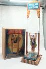 Musical Man on the Flying Trapeze Tin Litho Wind-up toy in box vintage Mattel