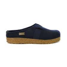 Haflinger Unisex Magic Navy Denim Slipper 741013.NAVY