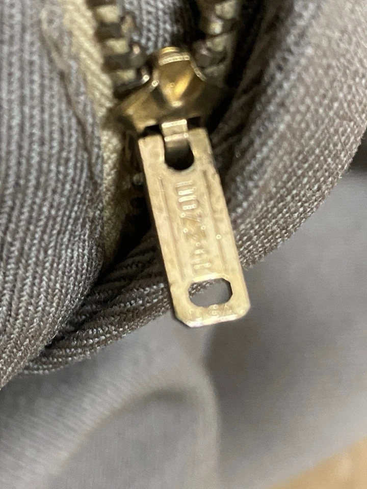 Vintage 40s 50s Conmar Zip GABARDINE Trousers ROCKABILLY Pants 26x28 - Image 2 of 4