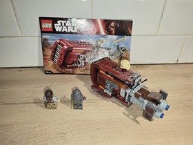 LEGO Star Wars 75099 Rey&rsquo;s Speeder  Complete Set  w/ Minifigs & Instructions