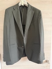 Moss London Half Canvas Suit Jacket Trousers Vitale Barberis Canonico Wool – £60