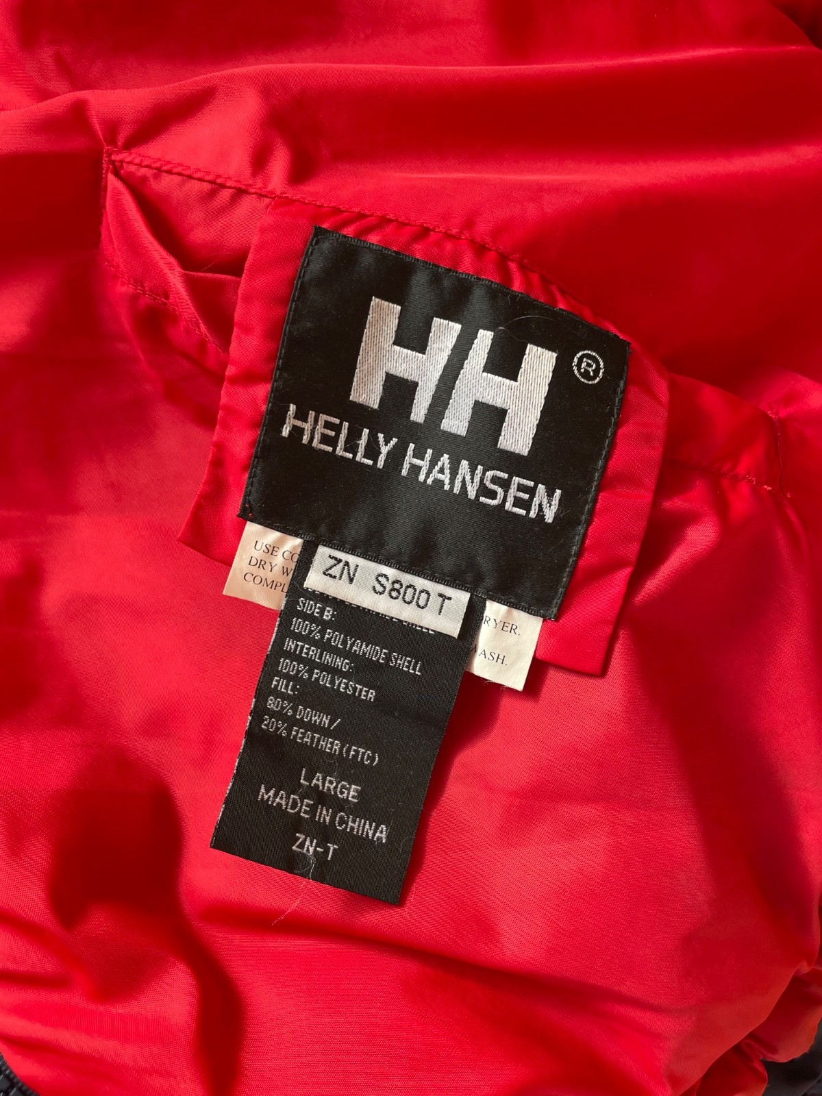 Helly Hansen Puffer Down Jacket Reversible Navy R… - image 16