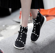 Valentino Garavani Black Rocktsud Bodytech Sneakers EU 39