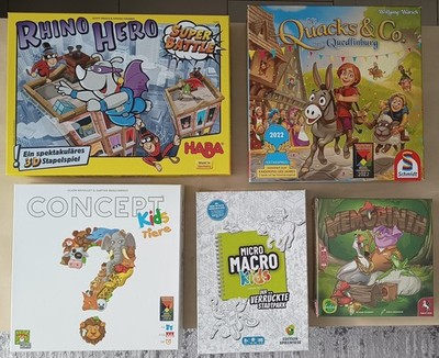 5 Kinderspiele im Bundle (ab 4 Jahren): Quacks & Co, Concept Kids: Tiere, usw.