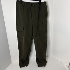 Xersion Boys M 10/12 Husky green olive Straight Leg Jogger Adj Waist Sweat Pant