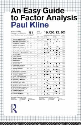 An Easy Guide to Factor Analysis - Paperback, by Kline Paul - Acceptable