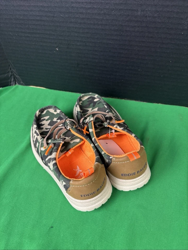 Zapato sin cordones Eddie Bauer de lona para niños talla 12 camuflaje Foto 4 de 4