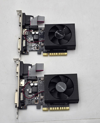 2 UNITS  PNY Nvidia GeForce GT 730 2GB PCI  Video Card