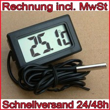 Kesselthermometer LCD bis 110°C Kabellänge: 2m  digital 100°C Fernthermometer