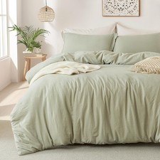 Super Soft Duvet Cover - 100 Washed Microfiber October Mist Sage Comforter