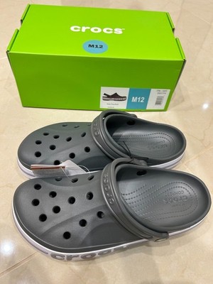 Crocs Mens Bayaband Clogs Slate Grey size 12