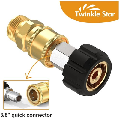 #ad Brass Pressure Washer Quick Connect Fittings Set $43.99