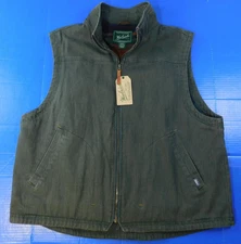 NEW Woolrich Dorrington II Vest Men's 2XL Gray Blanket Lined Canvas Work NWT
