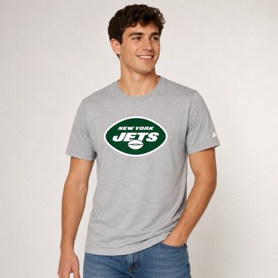 NFL T-Shirt New York Jets Football Graphic Primary Logo grau Gr. S