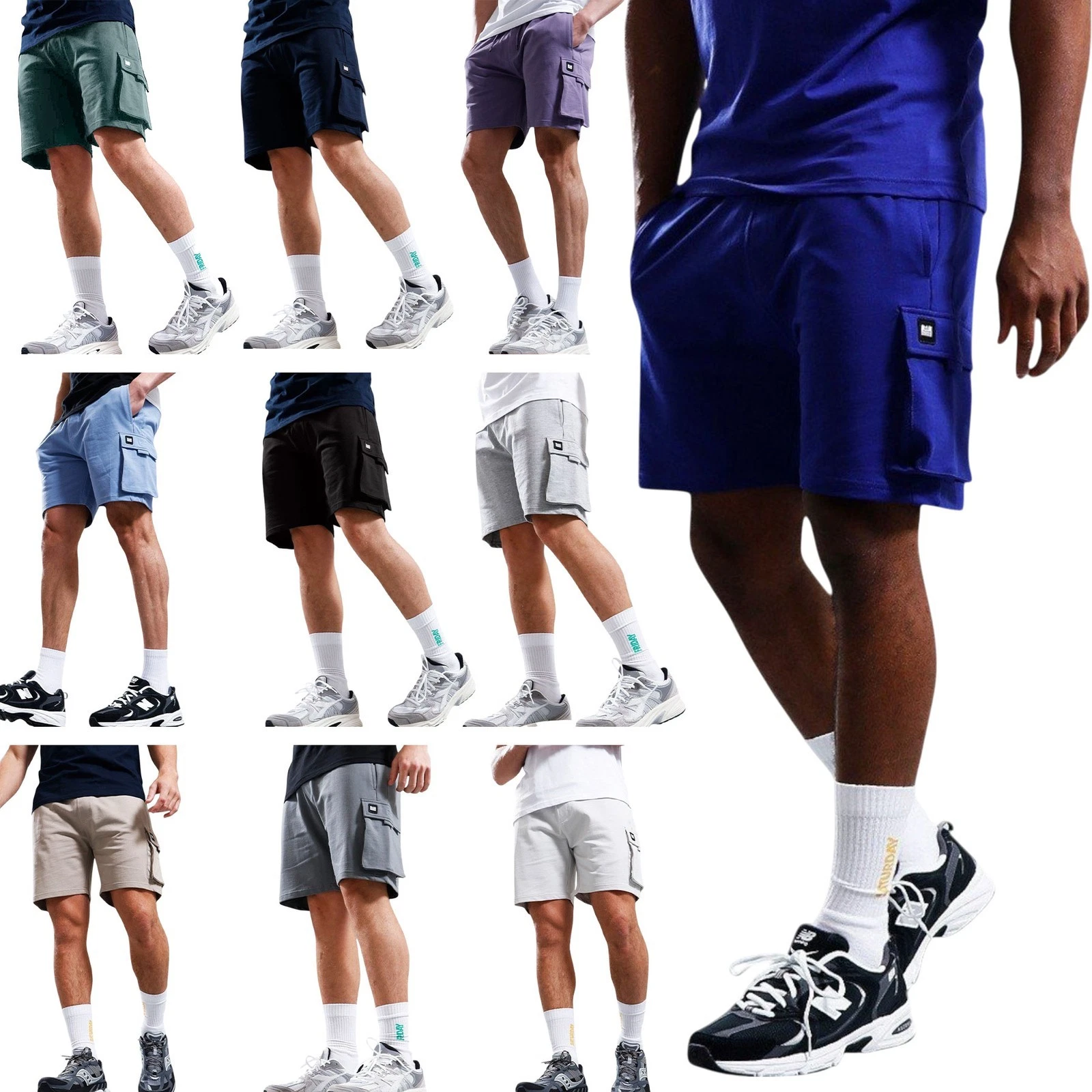 Weekend Offender Mens Cargo Shorts New Carillo Summer Half Pants Casual Cotton