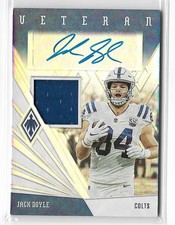 2019 Panini Phoenix Veteran Auto. Materials Jack Doyle /50