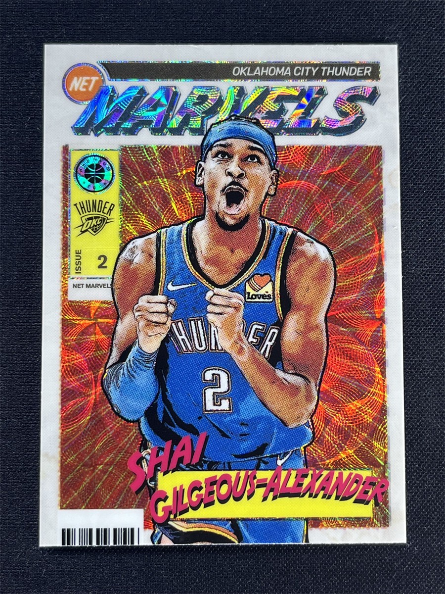 2023-24 NBA Hoops Premium Stock Shai Gilgeous-Alexander #18 Scope Net Marvels
