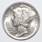 1941 Mercury Dime CHOICE BRILLIANT UNCIRCULATED (K220)