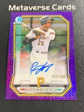 2026 Bowman Chrome Prospect Edward Florentino Auto Purple Mojo Refractor 181/199