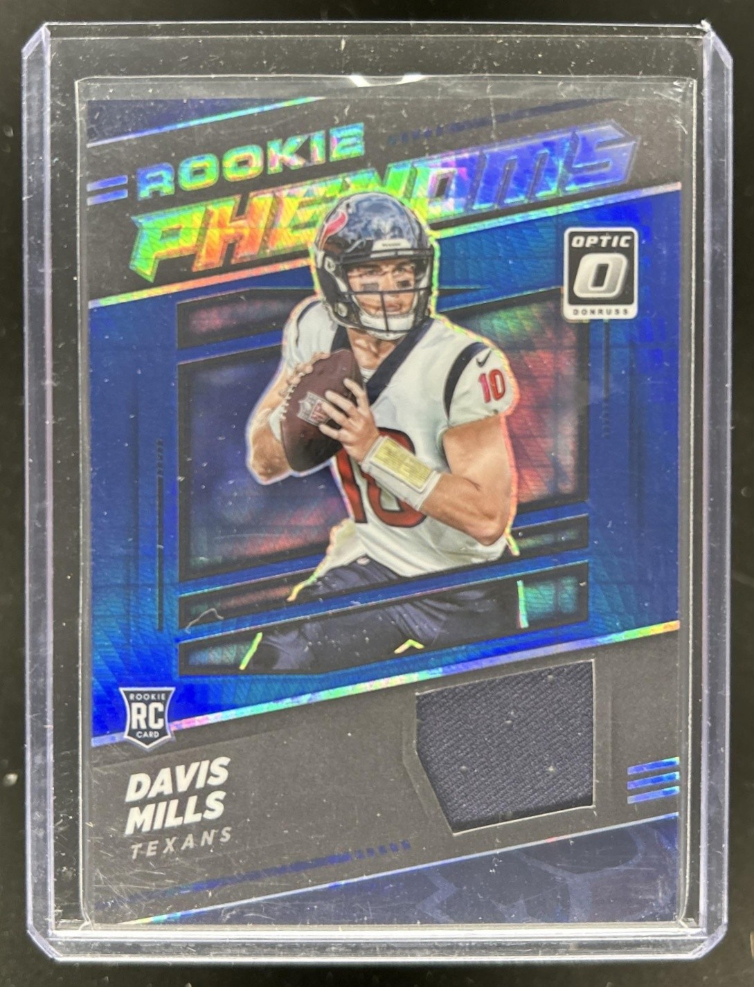 Davis Mills Panini Donruss Optic Rookie Phenoms Memorabilia #RP22 Blue Hyper