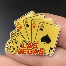 VTG Las Vegas 4 Aces Cards Dice Light Up Souvenir Magnet (No Battery)
