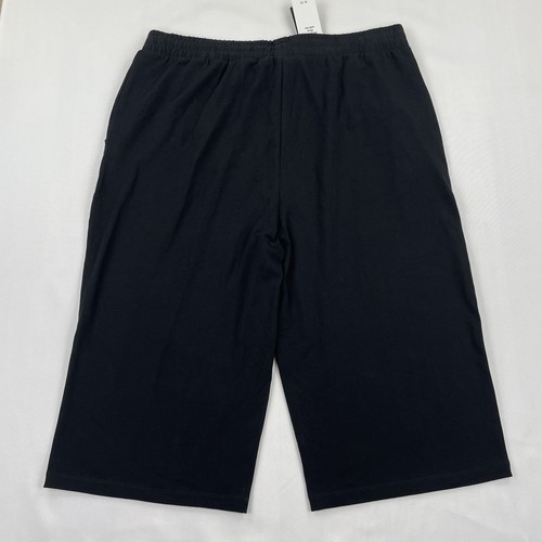 BALEAF Womens 16” Capri Pants Wide Leg Lightweight Black 2XL Knee Long NWT - Picture 3 of 8