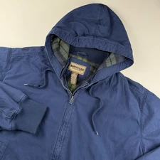 MAGELLAN Outdoor Mens 2XL Full Sip Fleece Flannel Lined Bomber Jacket