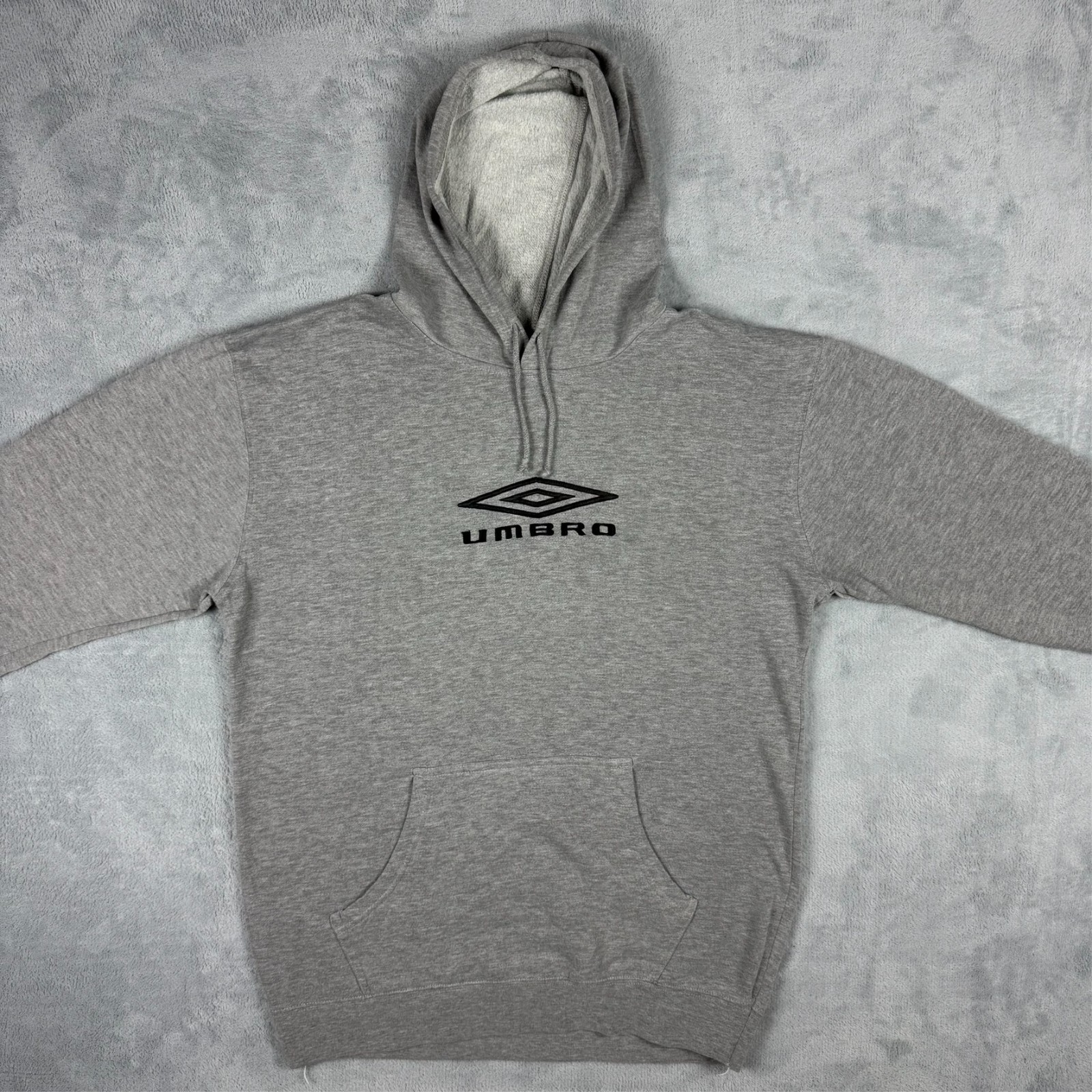 Vintage Umbro Training 1990's Grey Classic Spellout Size XL Pullover Hoodie image 2