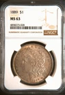 1889 Morgan Dollar (1878 - 1921) Dollar NGC MS 63 #4858273-028