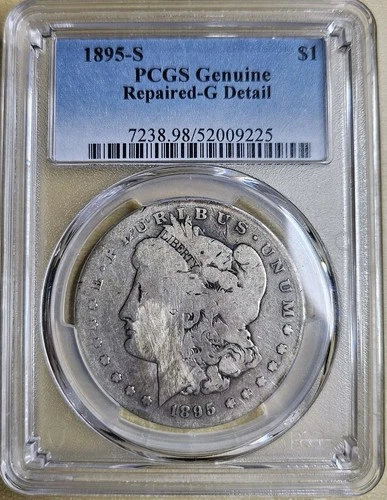 1895 S Morgan Silver Dollar PCGS Good G Details 90% $1 Coin Key Date Certified
