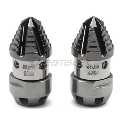 #ad High Pressure Jetter Drain Nozzle Hose Sewer Cleaning 4 Side 6 Rear Rotating Jet $88.99