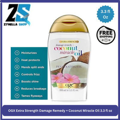OGX Extra Strength Damage Remedy + Coconut Miracle Oil Penetrating Hair Oil Tre
