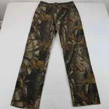 Wrangler Pro Gear Pants Jeans Mens 34x36 Realtree Hardwoods Camo Hunting Cotton