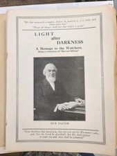 Original MINT Sept. 1, 1917 LIGHT after DARKNESS  24 Pages Watchtower History