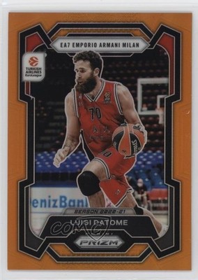 2023 Panini Prizm Turkish Airlines EuroLeague Orange 38/49 Luigi Datome #4 0ud4
