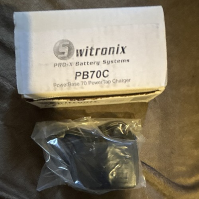 #ad Switronix PowerBase 70 PB70C PowerTap Charger Black PB70C Model Battery Charger $25.00