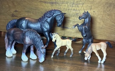 Lot Of 5 Schleich Horses 2005 2006 Collectible Play Toys