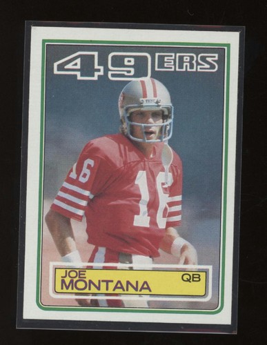 Joe Montana #169 1983 Topps card