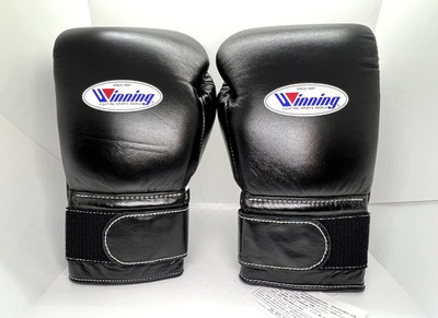 Winning Boxing Gloves MS-600B 16 oz Black Professional Type No Box