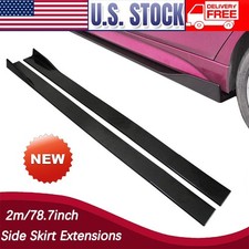 For Mitsubishi Lancer Evo X10 78.7 Side Skirt Extension Splitter Spoiler Gloss For Mitsubishi Lancer Evo X10 78.7 Side Skirt Extension Splitter Spoiler Gloss