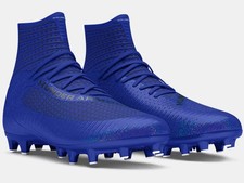 Under Armour UA Highlight 2 MC Knit Football Cleats Royal Blue 9.5 3027304-400