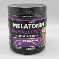 Melatonin Calming Chews For Dogs 170 Chews Dog Stress And Anxiety Relief 07/28