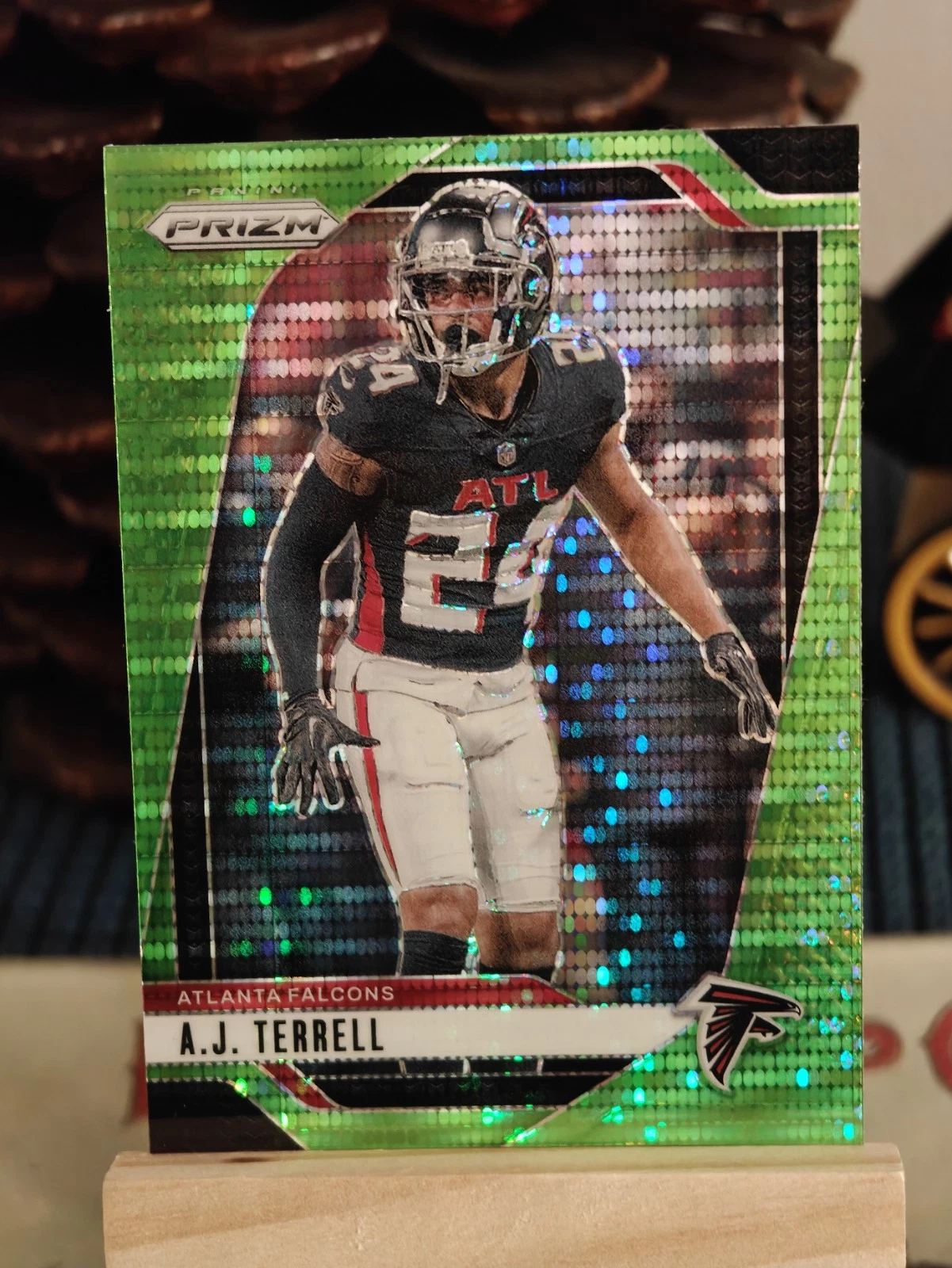 2024  NFL Panini Prizm A.J. TERRELL #15 Green Pulsar Prizm - Atlanta Falcons